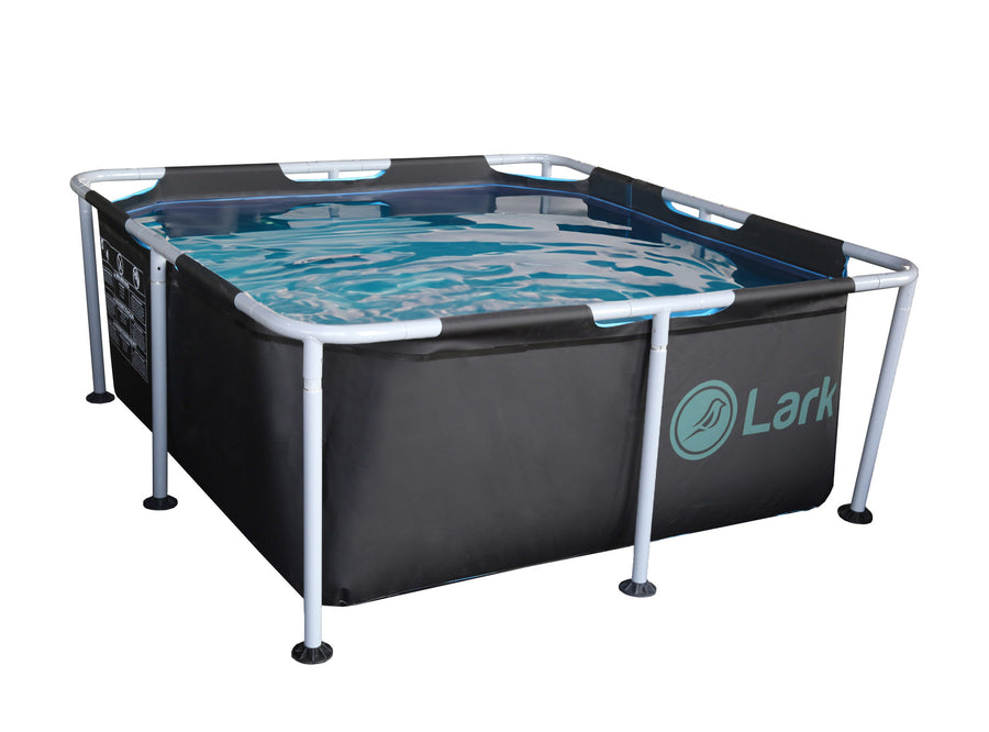 Lark 5' Square Metal Frame Splash Pool with 530 gallon Filtration Pump