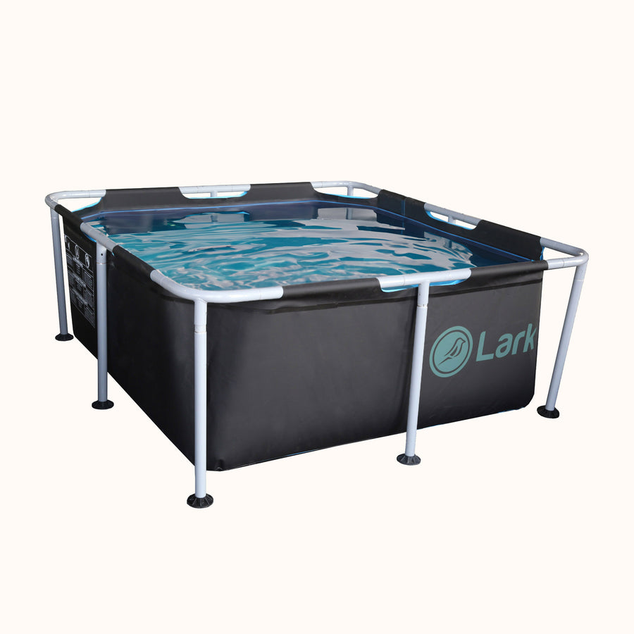 Lark 5' Square Metal Frame Splash Pool with 530 gallon Filtration Pump