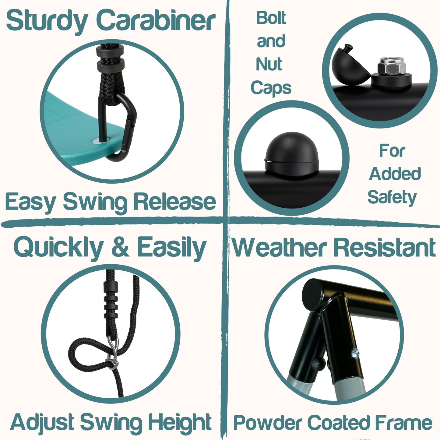 Lark Benton 5-Child Swing Set