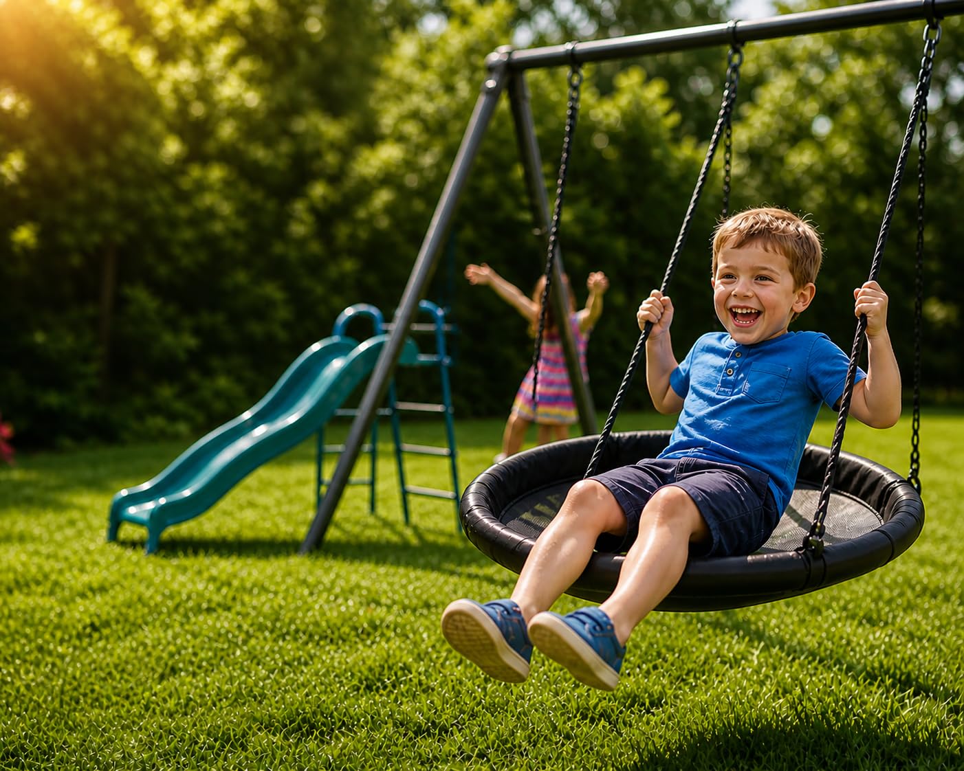 Lark Benton 5-Child Swing Set