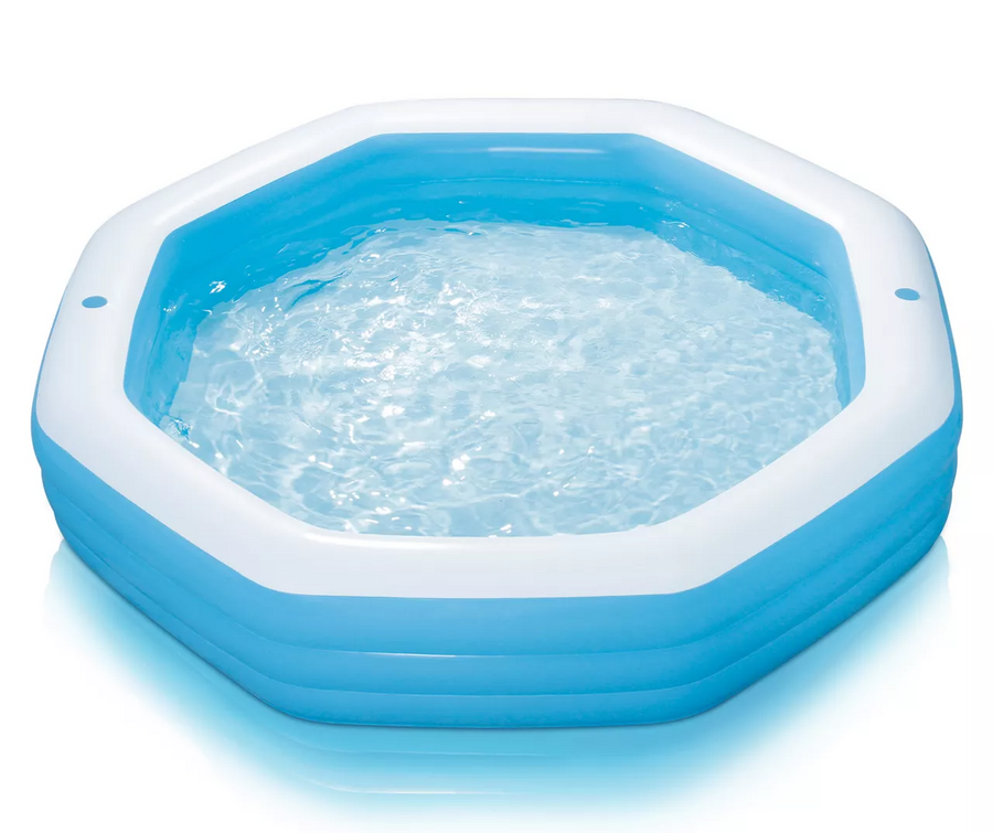 Summer Waves 10' Octagonal Inflatable Family Pool